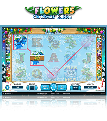 NetEnt Flowers Christmas Edition Spiel